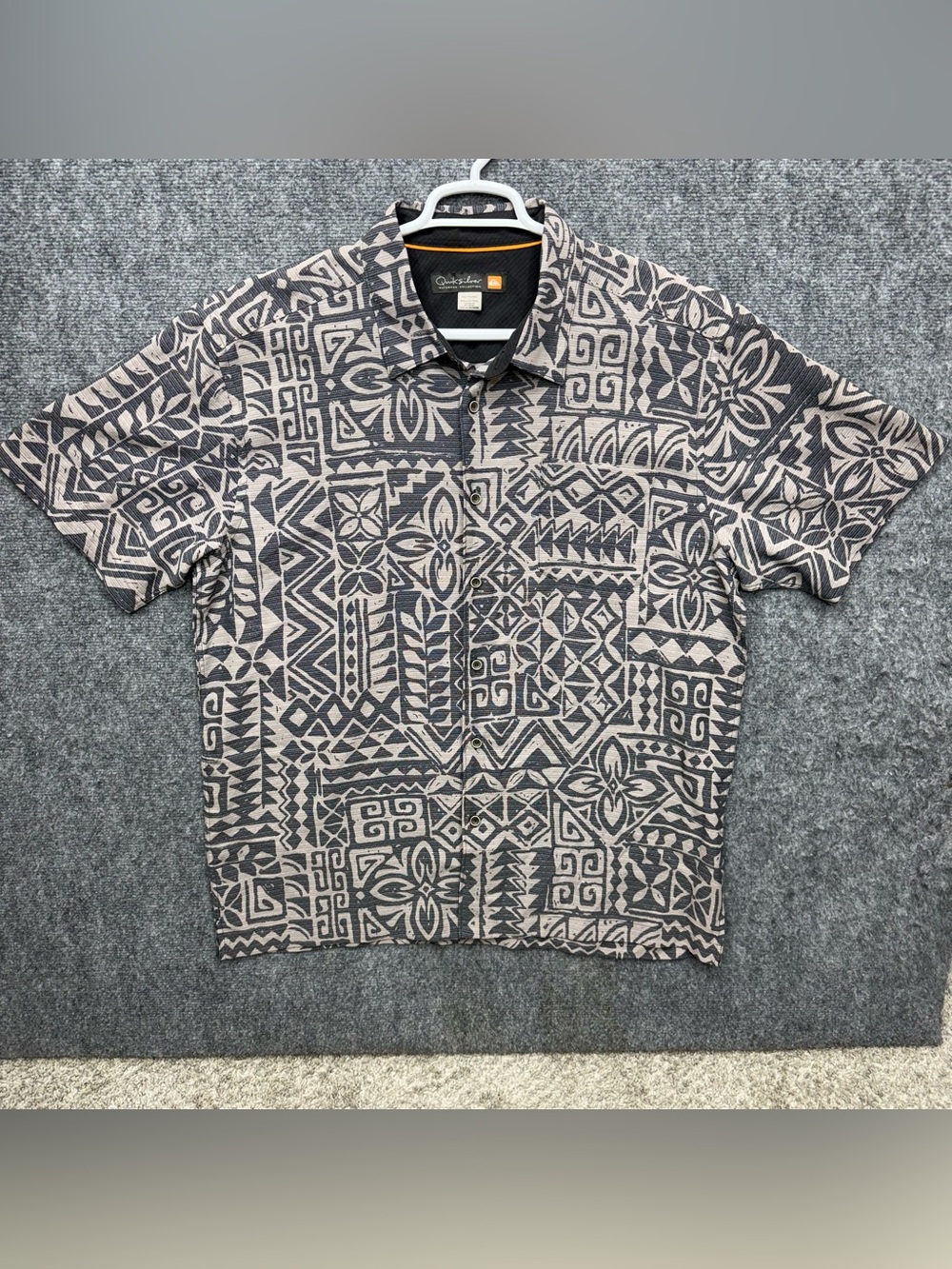 Quicksilver Waterman Collection Men’s Button down Hawaiian Shirt Size XXL